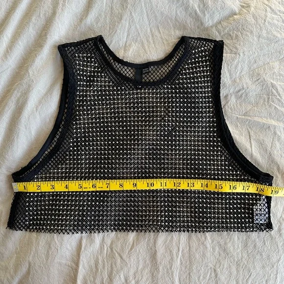 Garage Rhinestone Mesh Top - Picture 7 of 8